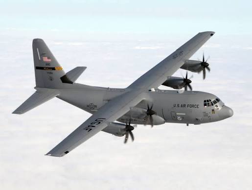 C-130 Hercules tactical military transport aircraft